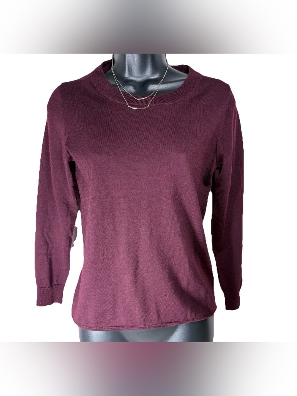 J. Crew Burgundy Long-Sleeve Pullover